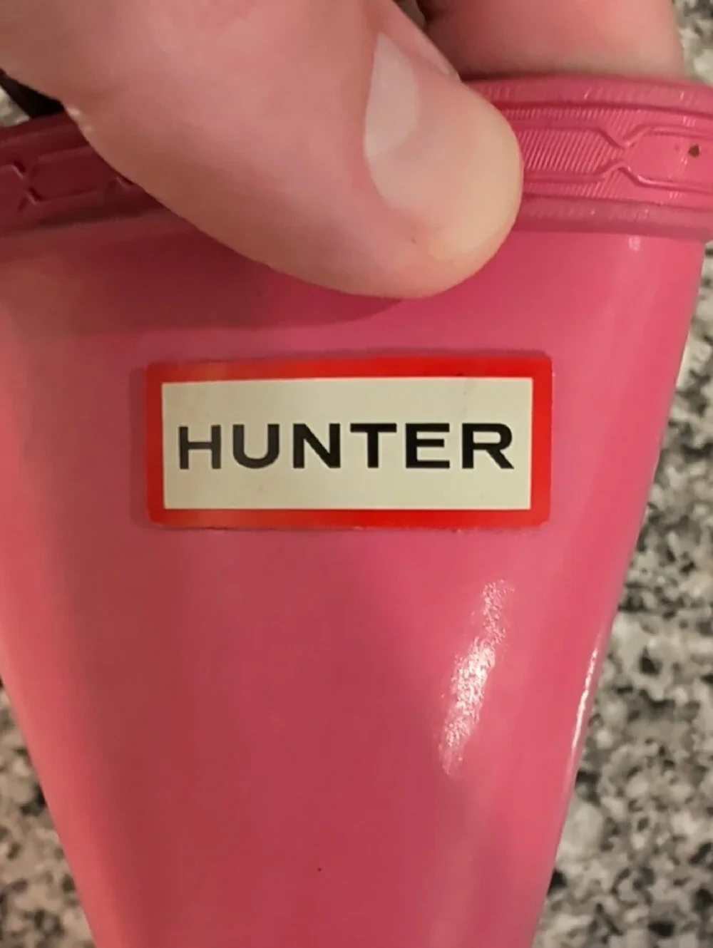 Hunter Bright Pink Kids Rain Boot